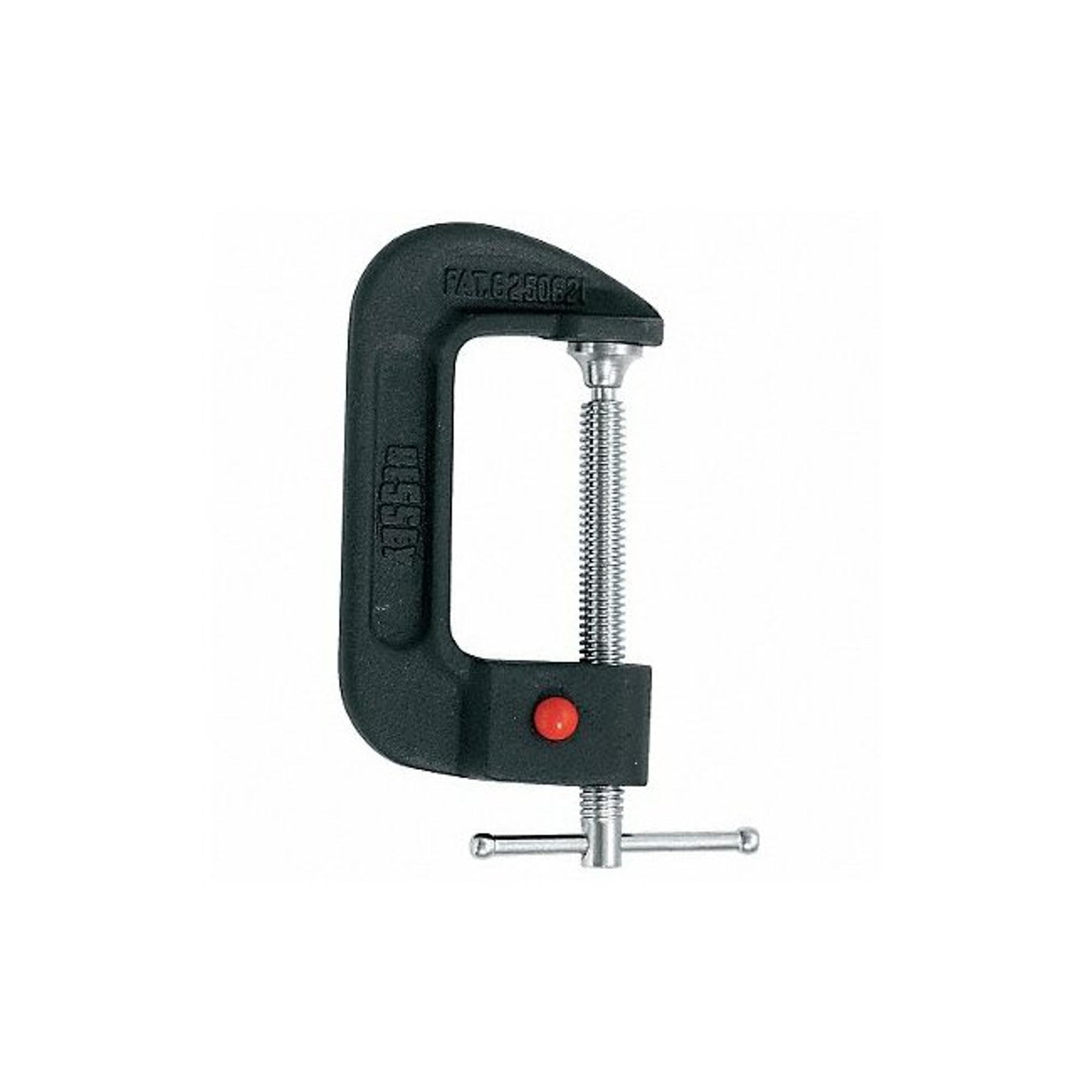 C-Clamp, 6-5/8 in, 1200 lb., Black