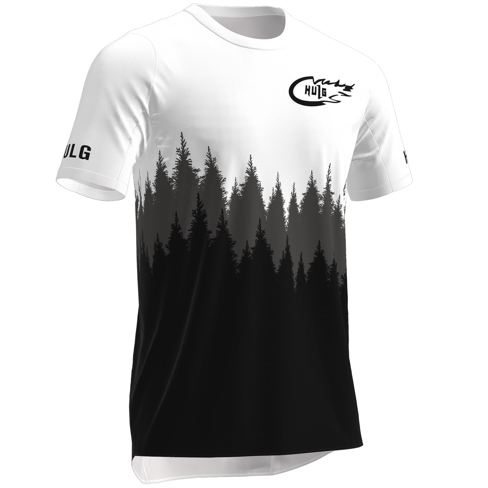 HULG Maglie da Ciclismo da Uomo, T-Shirt Corte, Maglie da Ciclismo, Maglie da Ciclismo, Abbigliamento da Ciclismo, Magliette da Mountain Bike/MTB