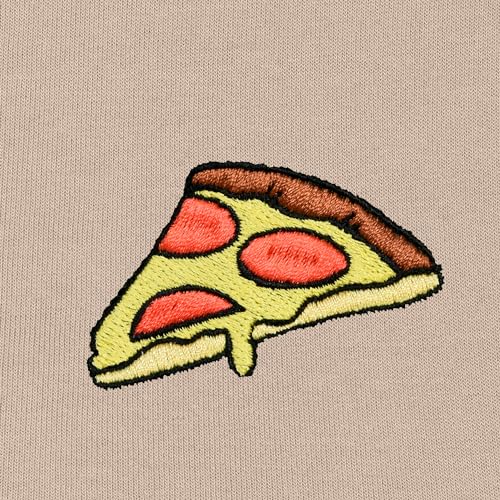 DALIX Pizza Embroidered Zip Hoodie Fleece Long Sleeve Pocket Warm Soft Mens2