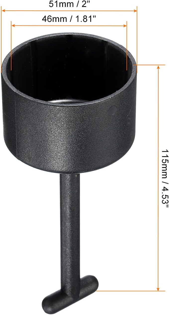 PATIKIL E27 Lamp Shade Socket Ring Removal Tool, 1 Pack Medium Base Threaded Shade Holder Rings Replacement Tool 10 Teeth