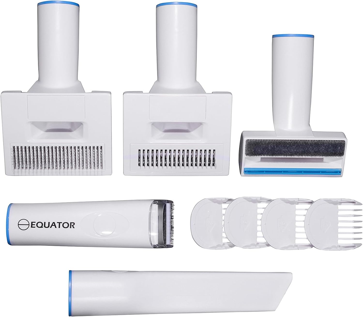 Equator EPG 2500 5-in-1 Pet Grooming Vacuum Kit, 10,000PA Suction | 2.5L Canister, Low-Noise 60dB, Trimmer, Brush & Shedding Tool for Dogs and Cats