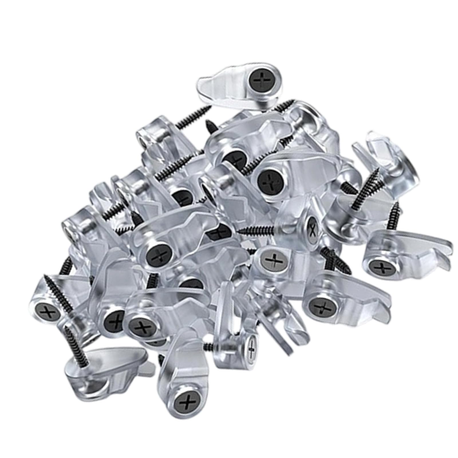 Msioytog 50pcs Easy Install Curved Hook Easy Clipping for Securing Decorations Lights Parties with Strong Holds Hook