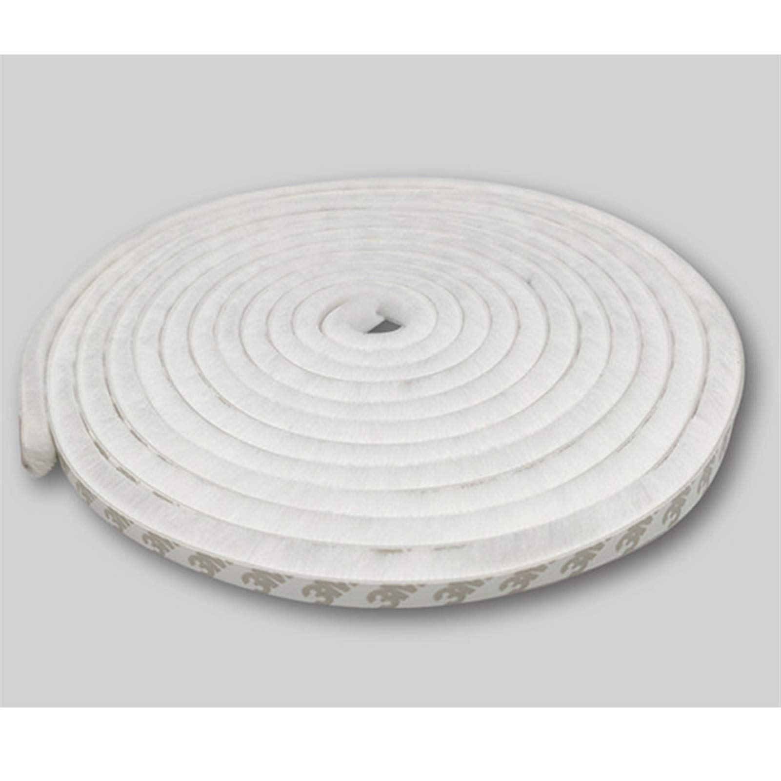 Brush Seal Strip Air Stopper,Brush Seal Strip Weat Weather Stripping Door Seal Draught Excluder Multicolor Multiple Sizes(White,9mmX15mmX10meters)
