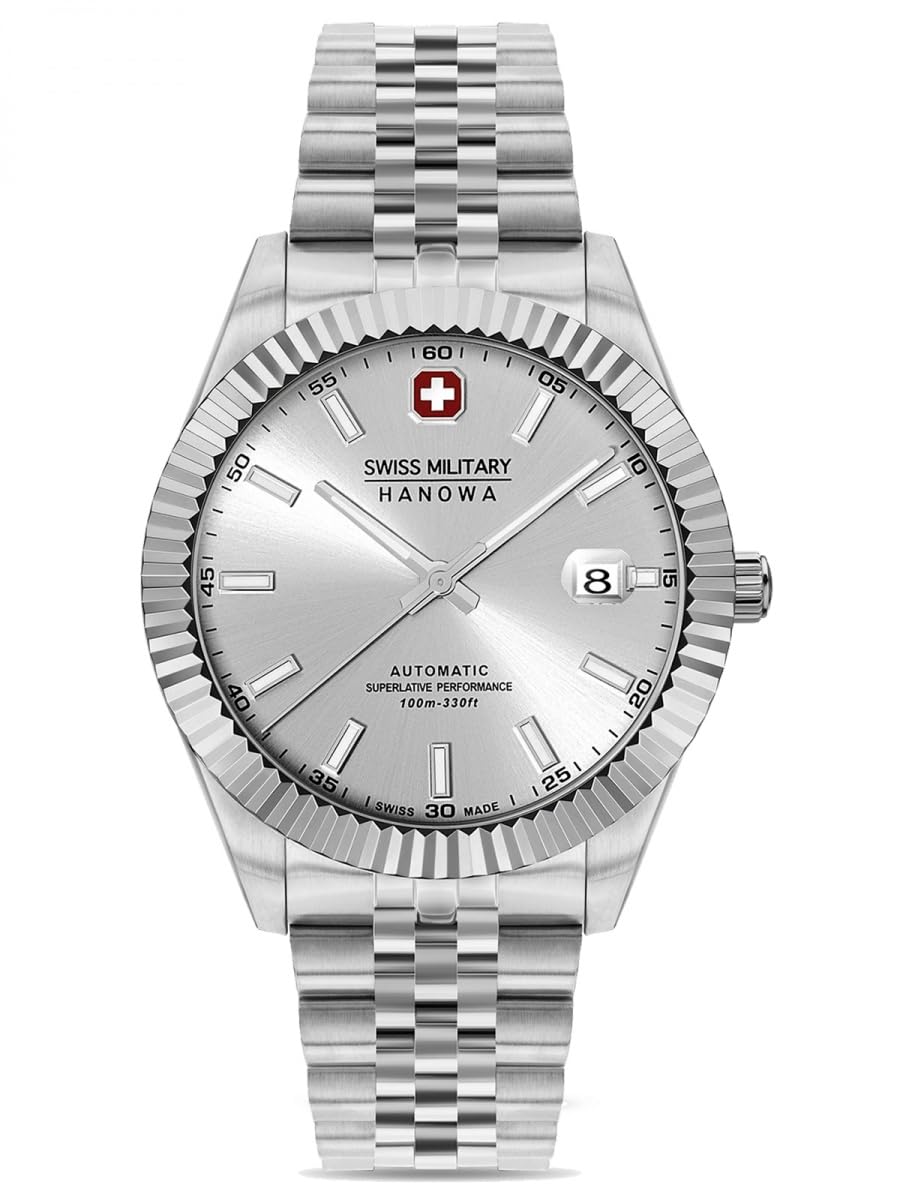 Swiss Military Hanowa Diligenter Herrenuhr 41 mm Swiss Made Automatik 10 ATM