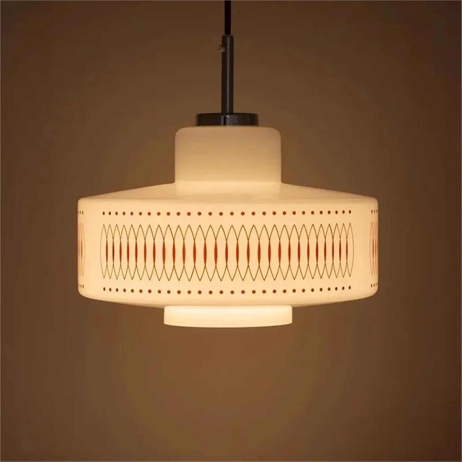 Glass Pendant Light, Dining Room Bedroom Kitchen Light, Nordic Postmodern Art Minimalist Pendant Light,Minimalist Light(Tri-Color Light)