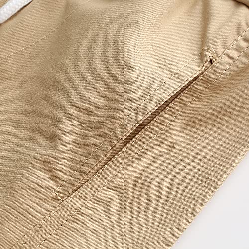 Image of CHENXIN Girls Cotton Jogger Cargo Pants for 4-12 Years