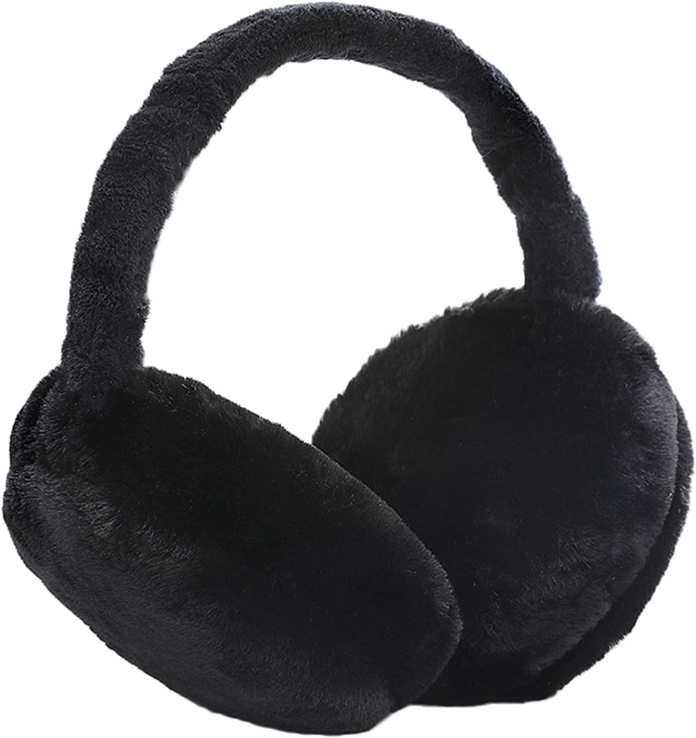 Ear Muffs, Women Earmuffs Fluffy Plush Earmuff Adults Winter Accessories Ear Warmers Running Skiing Ears Covers Protectors from Wind Cold Outdoor Gift for Ladies Girls Men