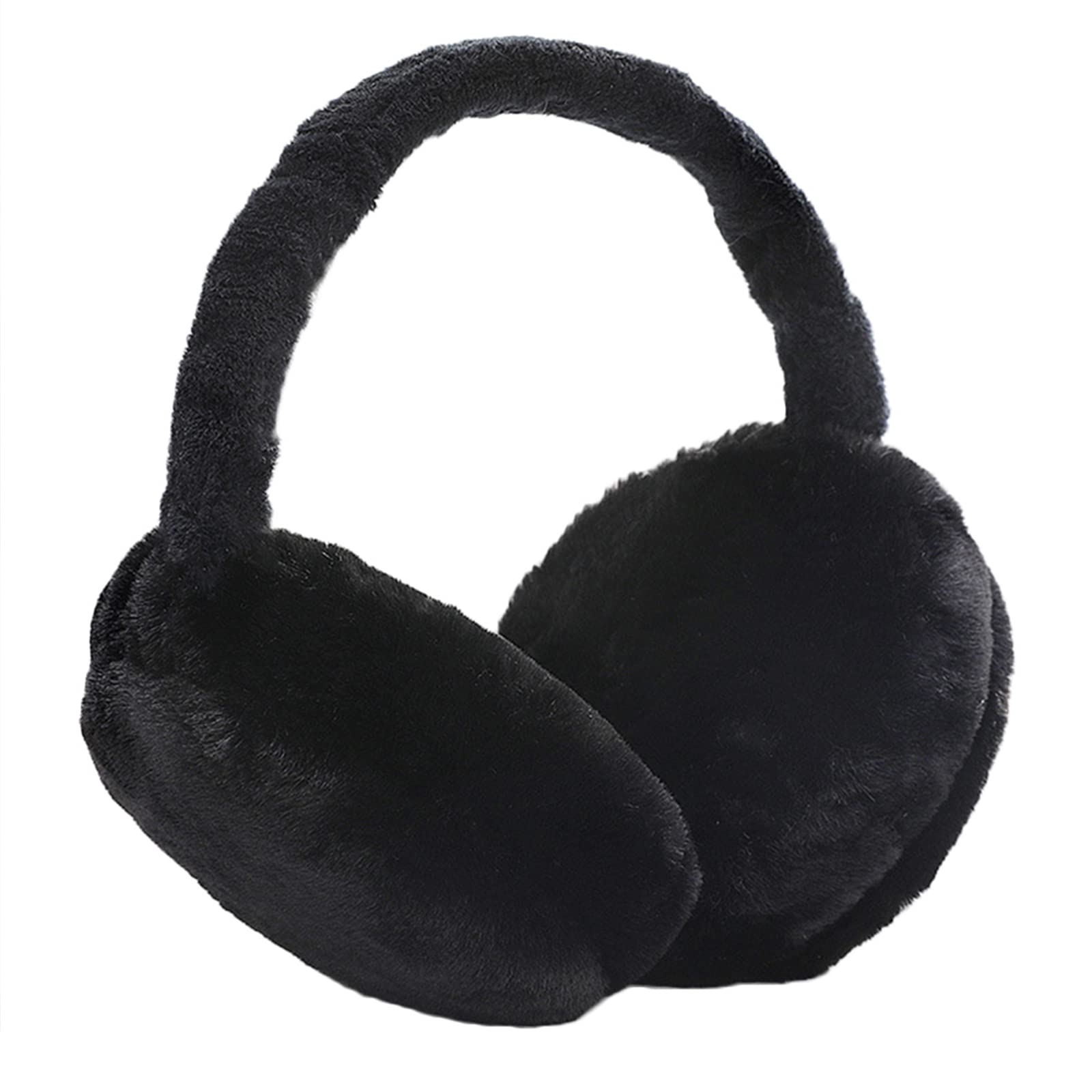 Earmuffs, Fluffy Plush Earmuffs Adult Winter Accessories Ear Warmers Running Skiing Earmuffs Protection Against Wind Cold Outdoor Gift for Women Girls Men A-image-29