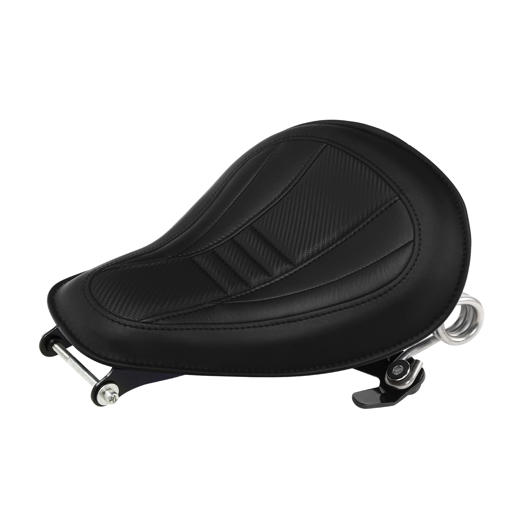 C.C. RIDER Sportster Solo Spring Seat - Torsion Type Motorcycle Seat fit for Iron 883 Iron 1200 Bobber & Chopper (2004-2006 & 2010-Later XL Models)