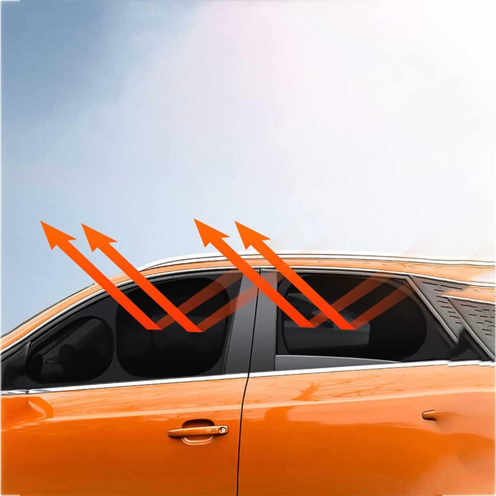 Sonnenschutz Auto Seitenscheibe für Toyota RAV4 2013-2018, Verdunkelung mit UV-Schutz & Hitzeschutz, Einfache Schutz des Autoinnenraums,8 PCS Full
