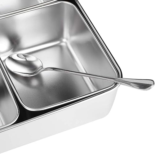 Miniatura 9 de Juego de recipientes para condimentos, 8 rejillas, acero inoxidable, para especias, sal y azúcar, organizador de almacenamiento, utensilios de cocina