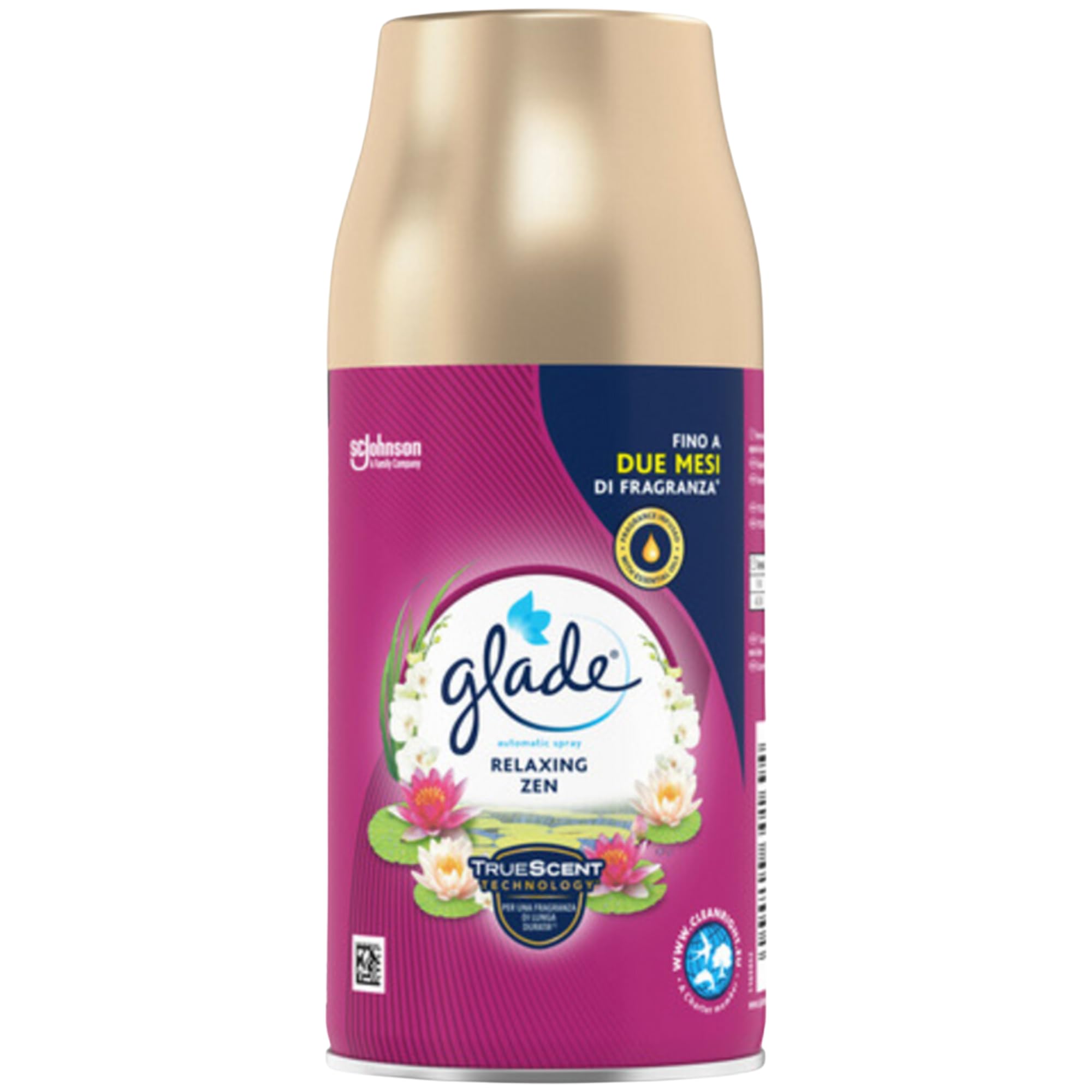 Glade Automatic Spray Set mit 4 Nachfüllpackungen - Lavendel & Jasmin - Entspannendes Zen - Vanille Blüte - Sandelholz von Bali und Jasmin