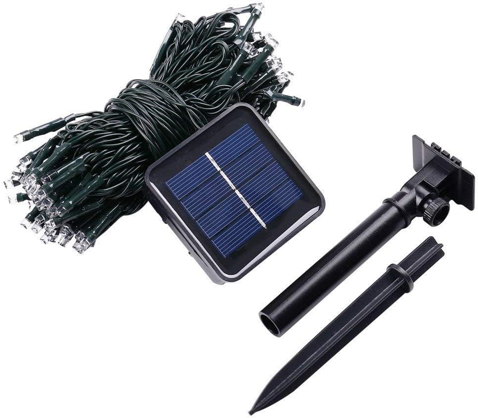 Joomer Solar Christmas String Lights, 39FT 100LED Waterproof Outdoor Lights with 8 Modes Twinkle Fairy Light for Garden, Patio, Yard, Tree and Christmas Decor (Blue) - Image 7