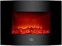 Cecotec 5365 - Chimenea electrica Decorativa de Pared Ready Warm 2200 Curved Flames