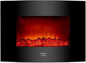Cecotec 5365 - Chimenea electrica Decorativa de Pared Ready Warm 2200 Curved Flames