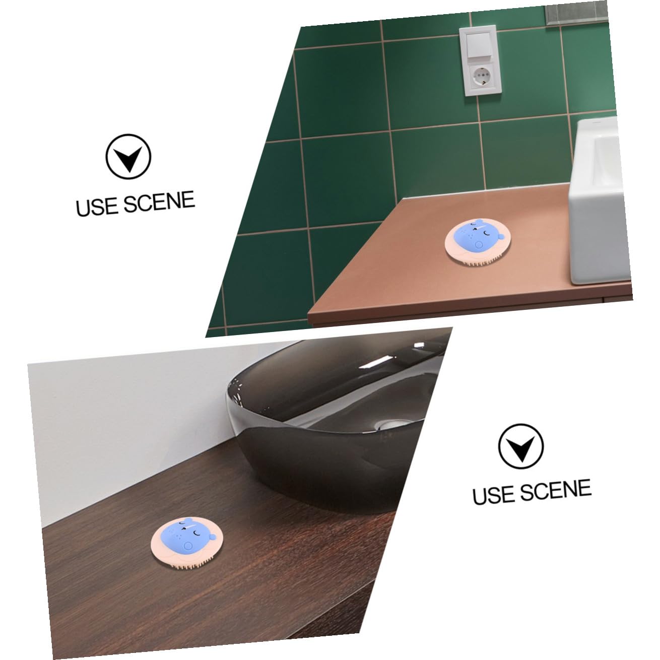Healeved 3 Cepillos De Baño Portátiles De Silicona Para La Espalda Para Bebés.