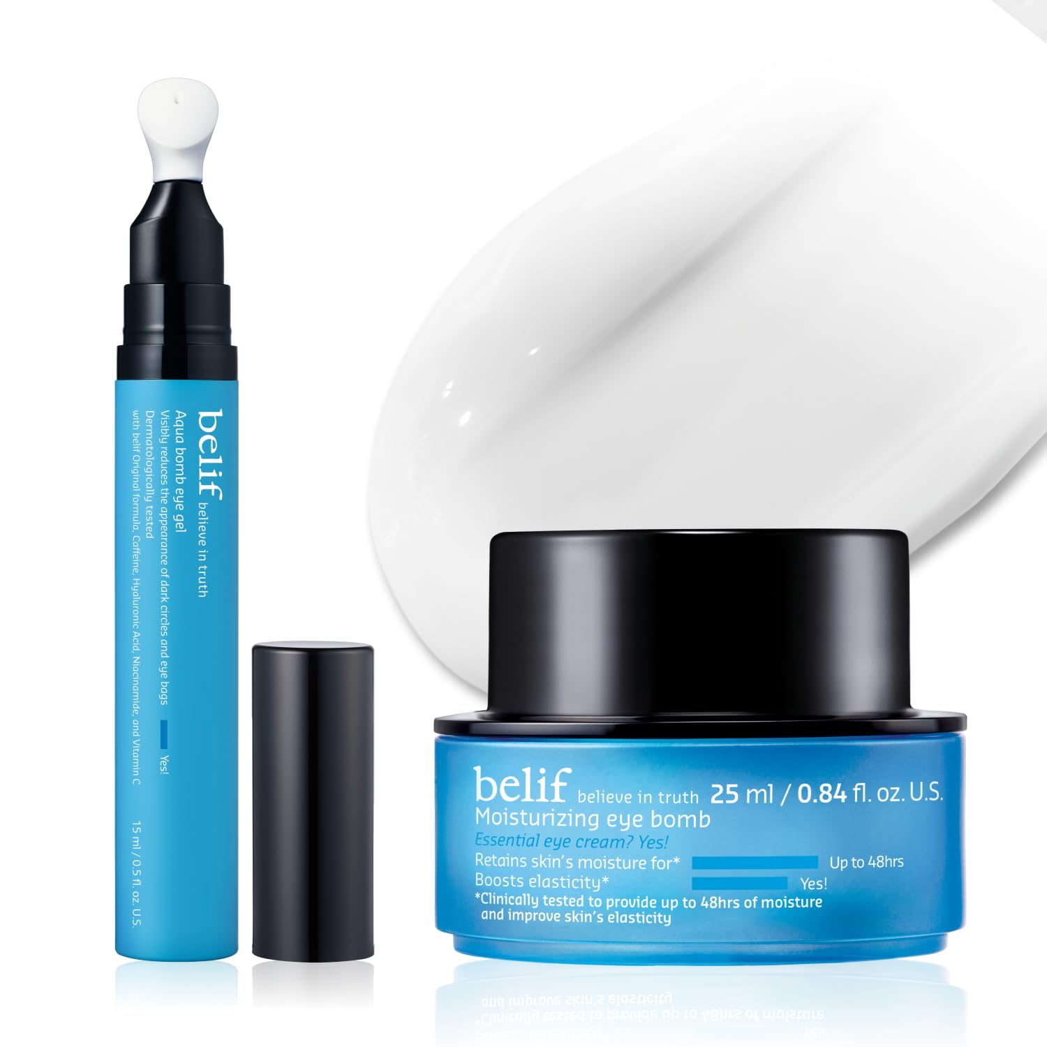 Amazon.com: belif Peptide Eye Bomb & Cooling Eye Gel Duo – Rich