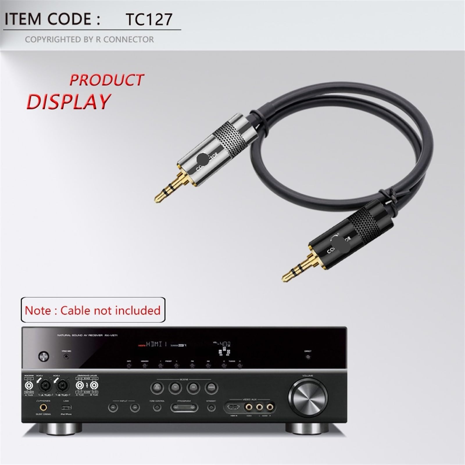 2 connettori jack stereo da 3,5 mm, 3 poli, 3,5 mm, spina maschio, tubo in bronzo, per cavo di cuffie audio da 8,5 mm, fai da te (argento)