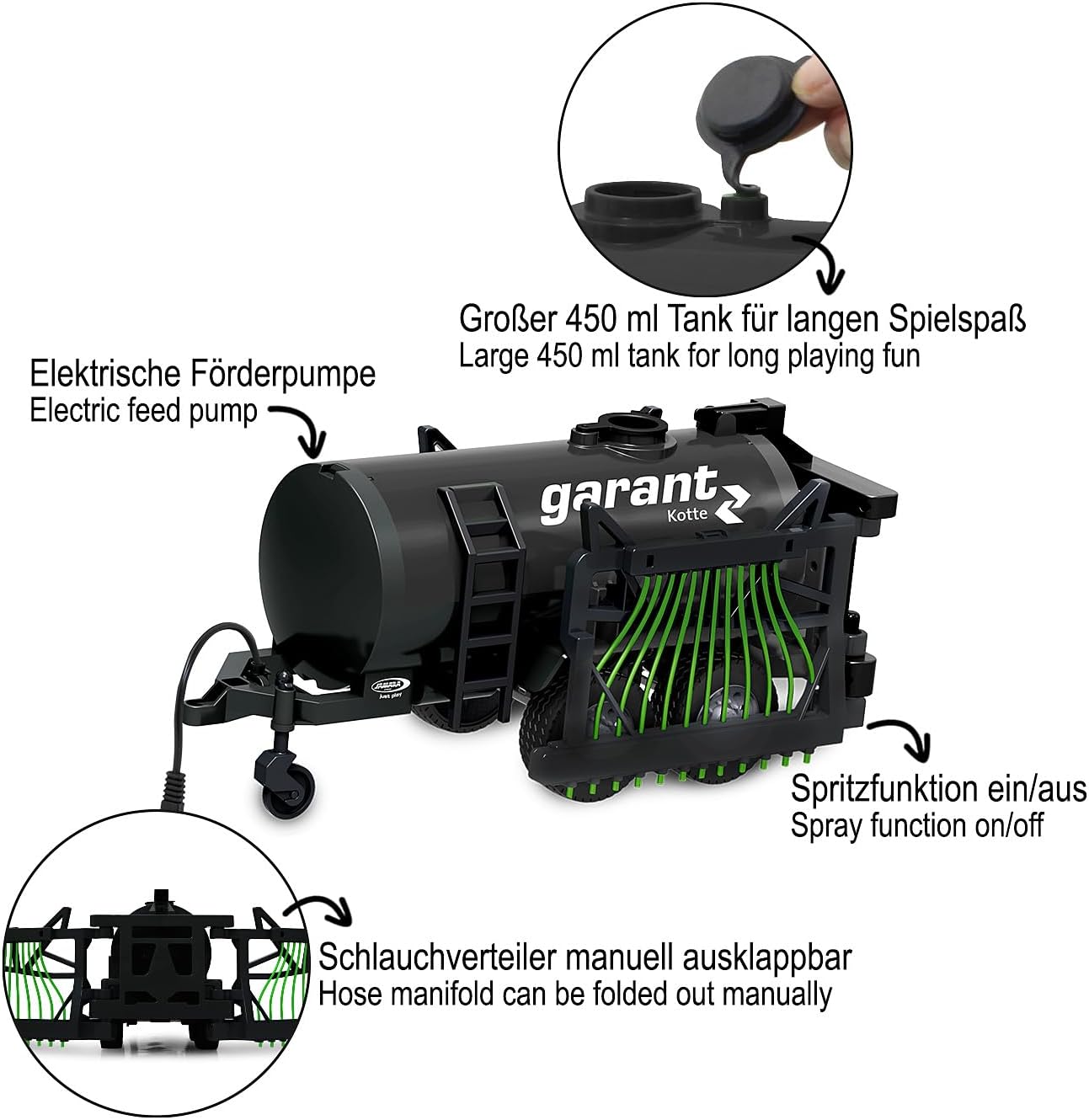 Garant Drum Trolley with Flexible Hose Dispenser