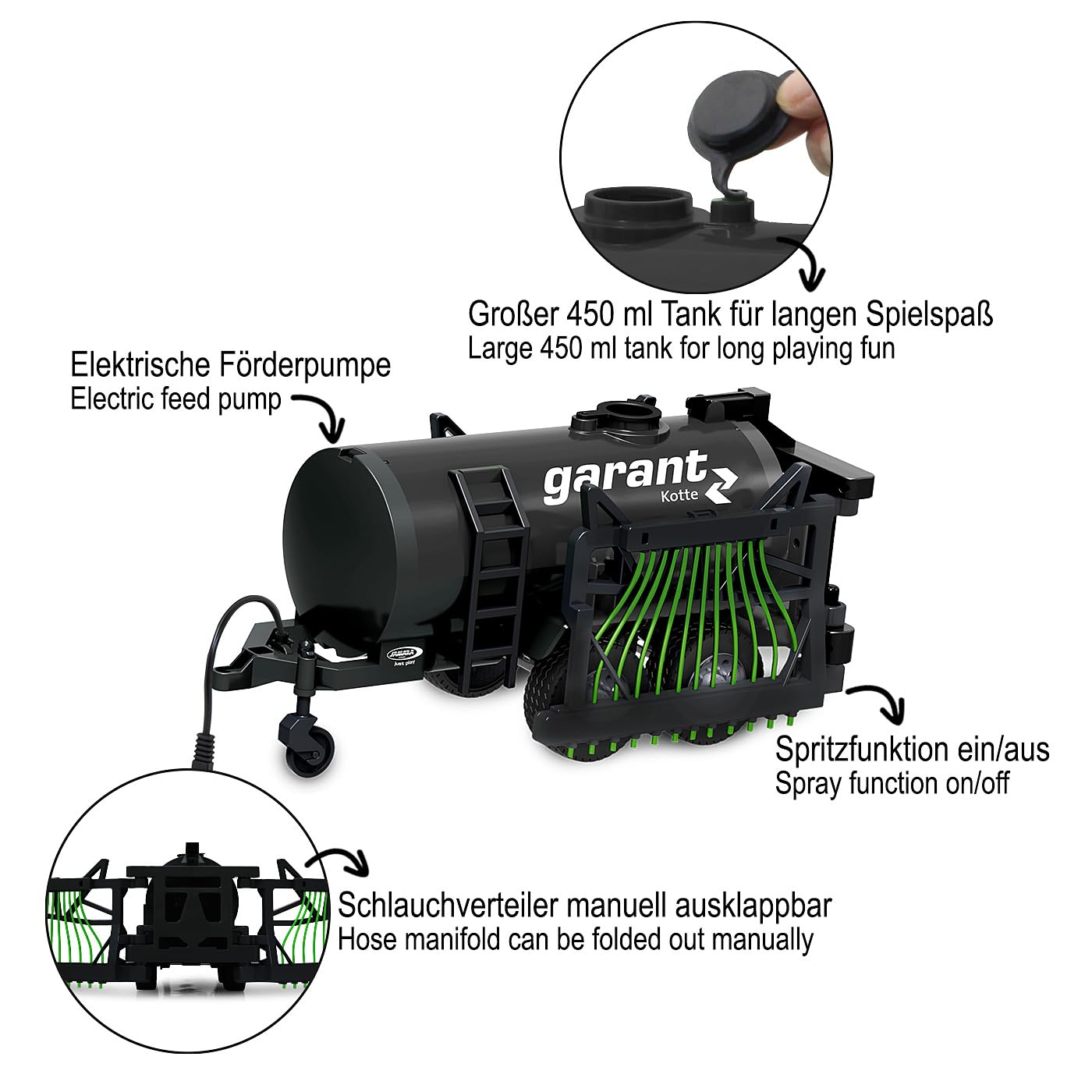 JAMARA Garant Fasswagen mit Pumpe für RC-Traktor 1:16 - Weiße-Ware Shop JAMARA Garant Fasswagen mit Pumpe für RC-Traktor 1:16 - Weiße-Ware Shop