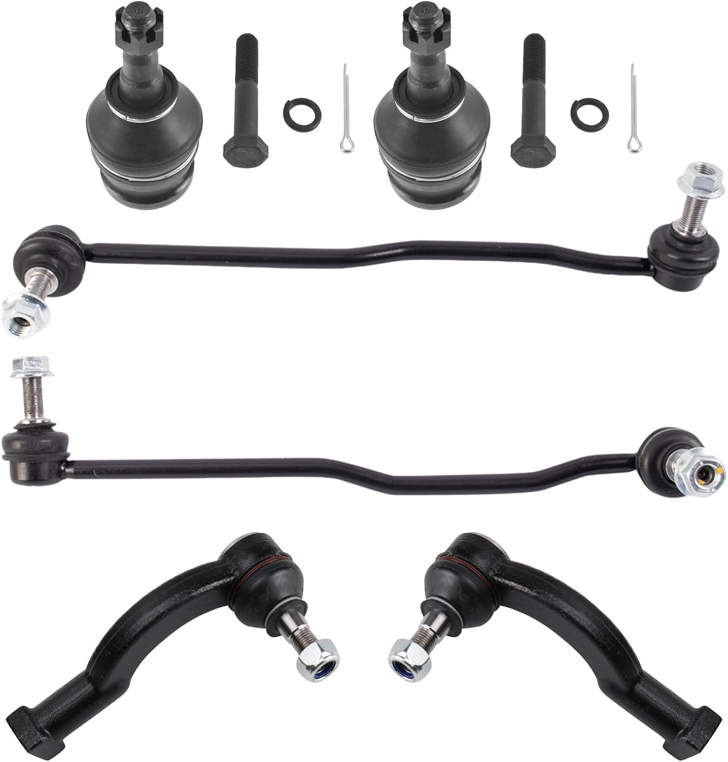 TRQ Front Steering & Suspension Kit Compatible with 2015-2019 Subaru Legacy Outback