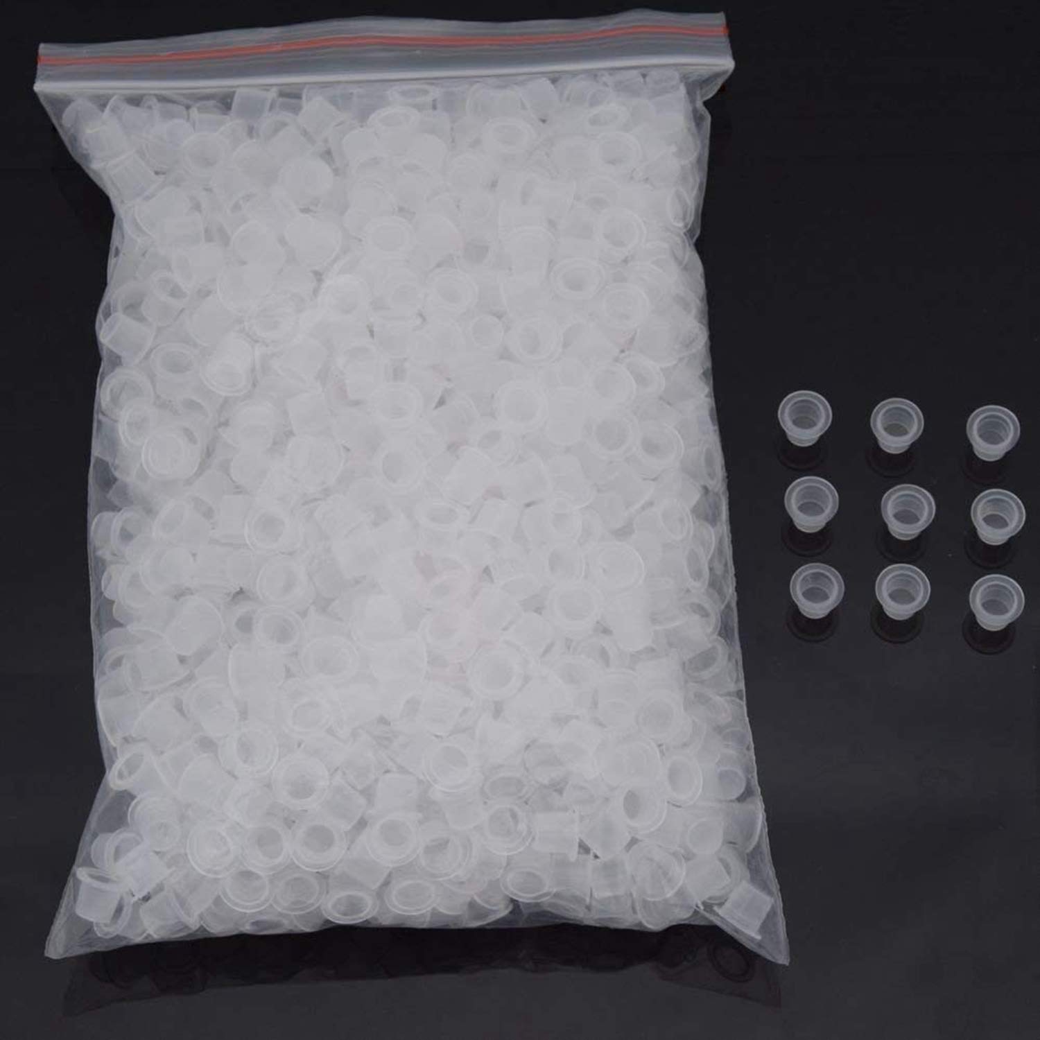 Amazon.com: Tattoo Ink Caps,Disposable 1000pcs Ink Cups Small 9MM for ...