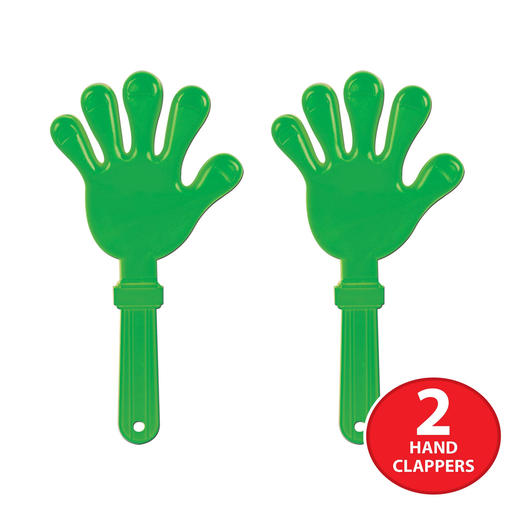Amazon.com: Beistle Giant Hand Clappers – 2 Pack, Green Plastic