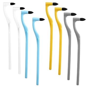 8 Pcs Tooth Stain Eraser Tartar Polisher Stain Removers Dental Plaque Tartar Eraser Plaque Tool Professional Dental Picks Cleaning Professional Tools for Oral Care lBlue White Yellow Gray