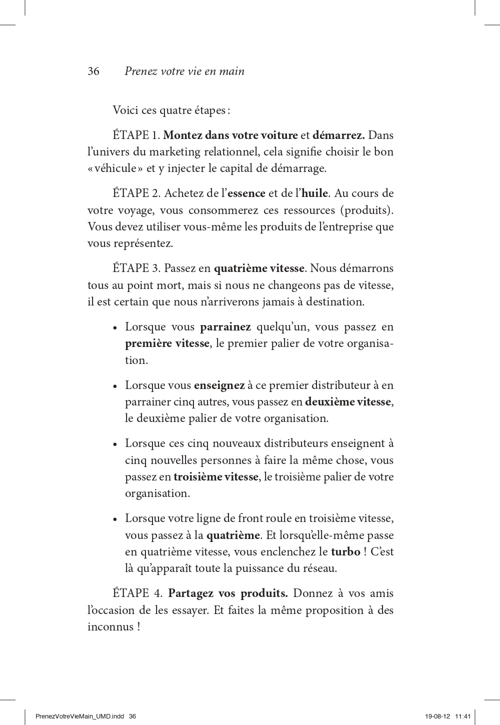 Prenez votre vie en main