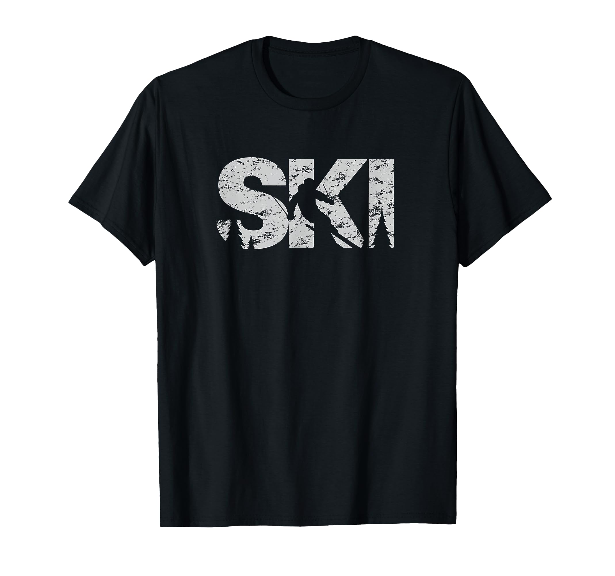 Ski Cool Skiing Style Alpine Skier Gift Women Men Boy Girl T-Shirt