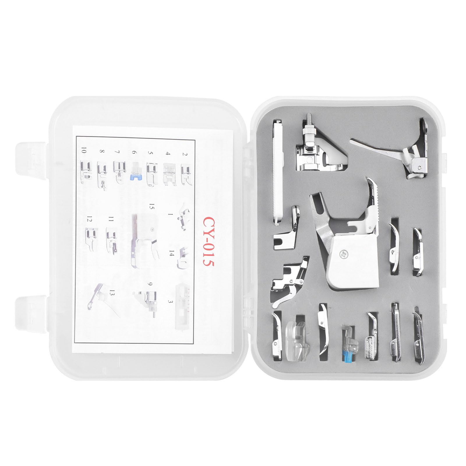 LiRRvb Household Sewing Machine Presser Feet Embroidery Machine Feet for Hobbyists Embroidery Project Foot Set