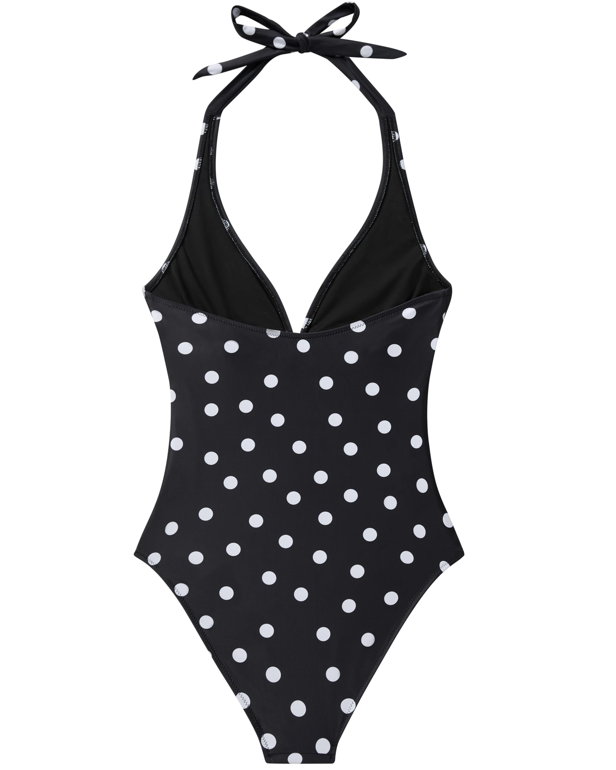 RXRXCOCO Costume da bagno da donna con push up shape, con allacciatura al collo, schiena scoperta