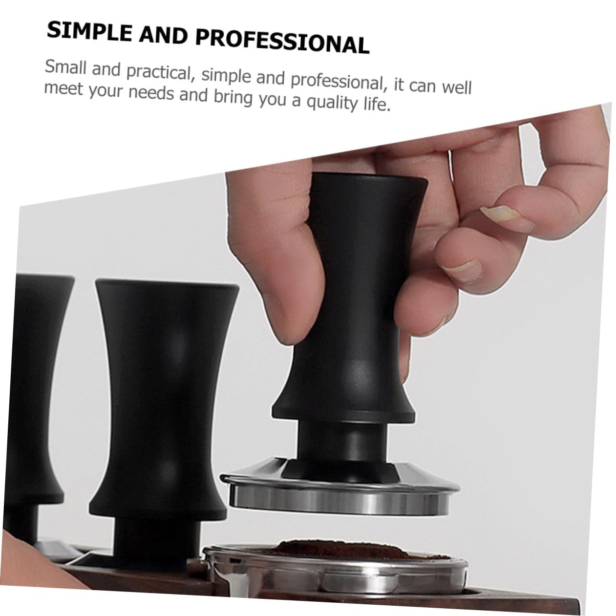 TOPBATHY Prensa Manual de Acero Inoxidable para Café Expreso Prensa para Granos de Café 51 Mm