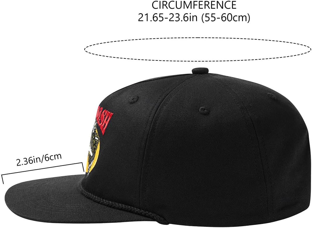 BASSDASH Embroidered Soft Top Flat Brim Duck Hat Snapback Cap for Hunting, Fishing, and Outdoor Activities