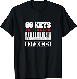 Pianist Piano Keyboard Piano Key Music Piano Gift T-Shirt