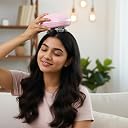 Aavkaro Hair Massager for Hair Growth | Electric Head Scalp Massager | Rechargeable Vibrating 3D Silicone Massager | Multi Colors | Supports Red Light Therapy | Anti-Dandruff & Hair Fall Control gallery image