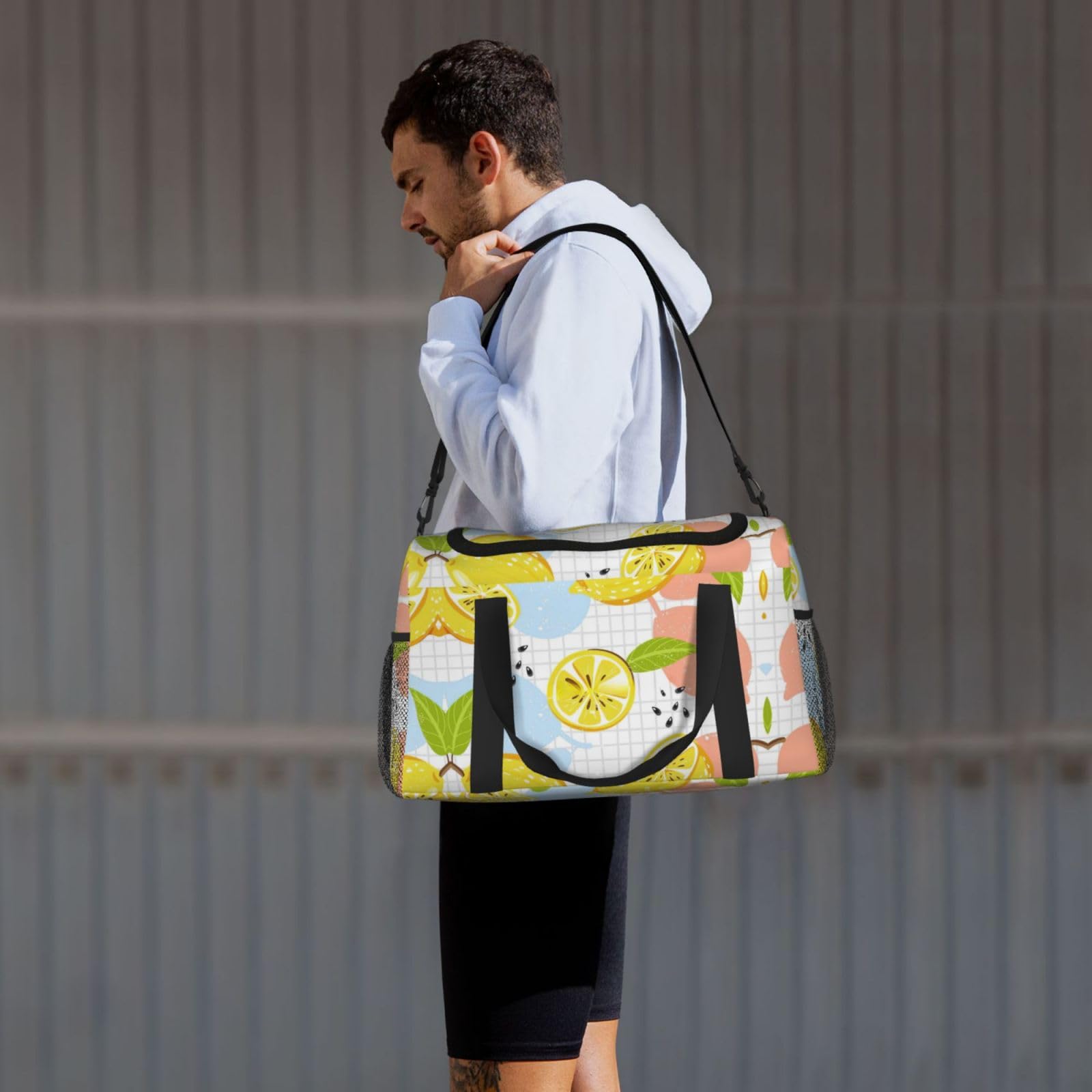 Owoce cytryna torba na ramię kobiety mężczyźni podróżna torba crossbody torebka torba na ramię torebki robocze codzienna torba hobo