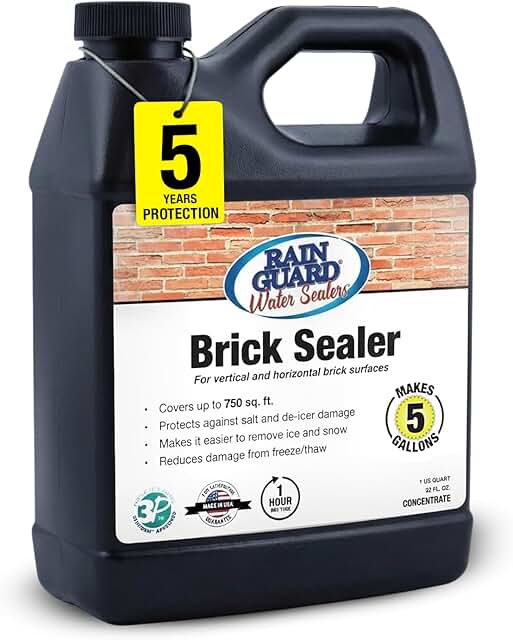 Rainguard Water Sealers Brick Sealer, Penetrating Protection Against Rai...