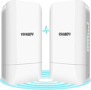 Wireless WiFi Bridge 300Mbps 2.4G Long Range Point to Point Outdoor Waterproof CPE Router with 14 dbi High Gain Antenna Ethernet Port for PTP PTMP