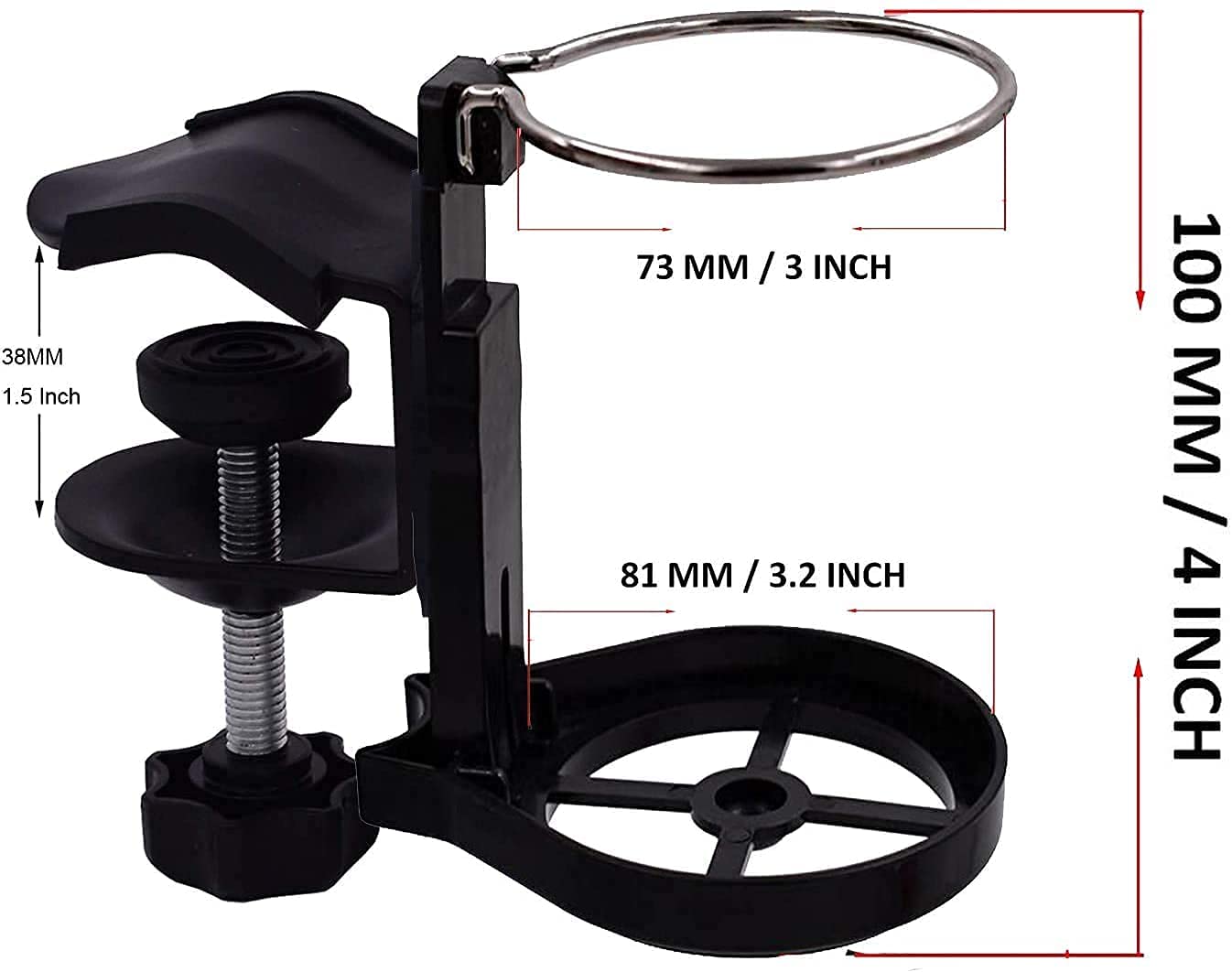 AUXPhome Anti-Spill Cup Holder Drink Holder Water Bottles Holder for Your Desk or Table - Image 2