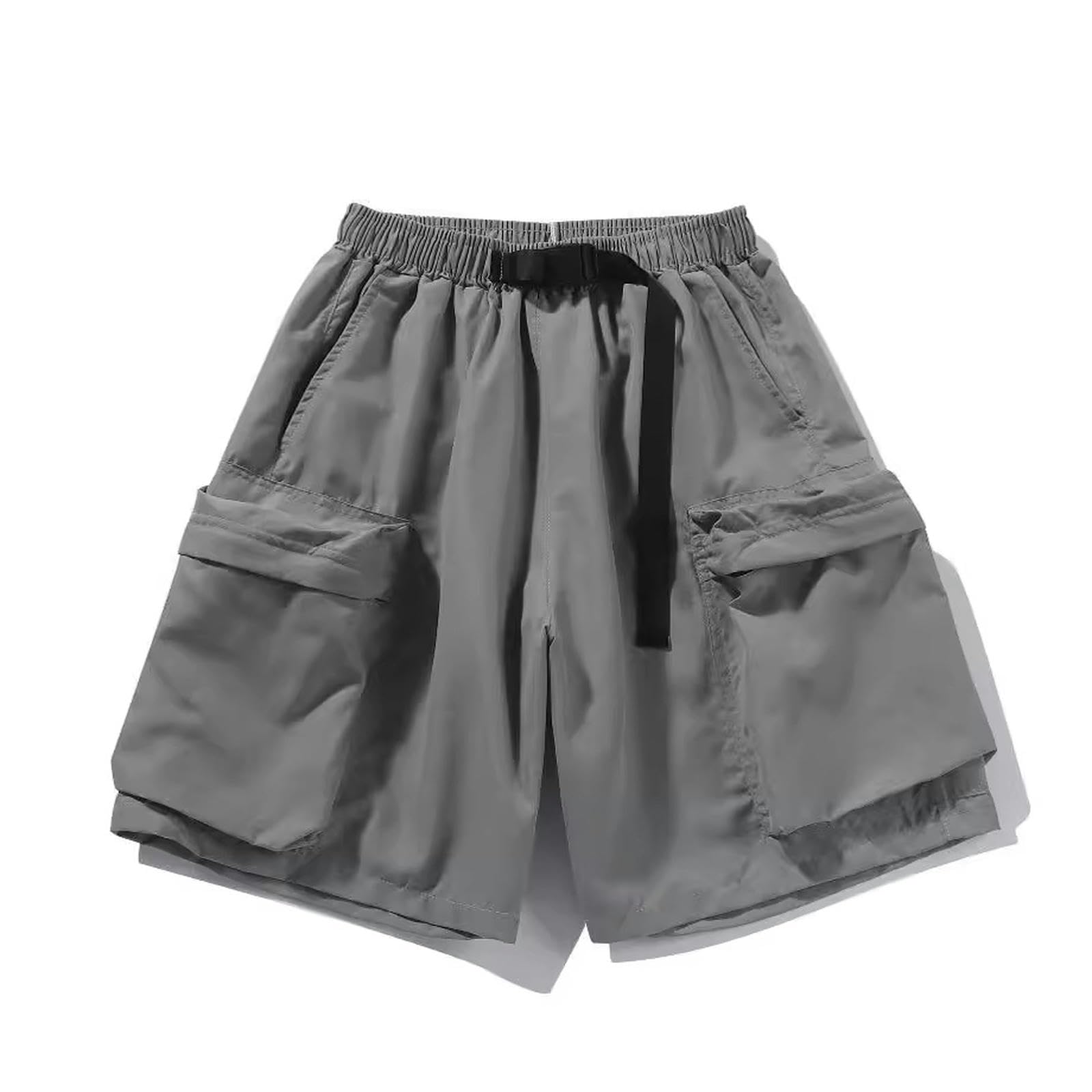 Shorts Herren Sommer Herren Retro -Pocket -Cargo -Shorts Herren Dünne Lockere Gerade Lässige Freizeithosen