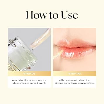 Lip Oil Super Seed | 0.10 Oz | Glass Lip, Healthy Lip Care, Moisturizing Lip Oil with Honey, Propolis, Herbal Oil, Glowy, Revitalizing, Calming Lip, Non-sticky, Non-artificial Colors