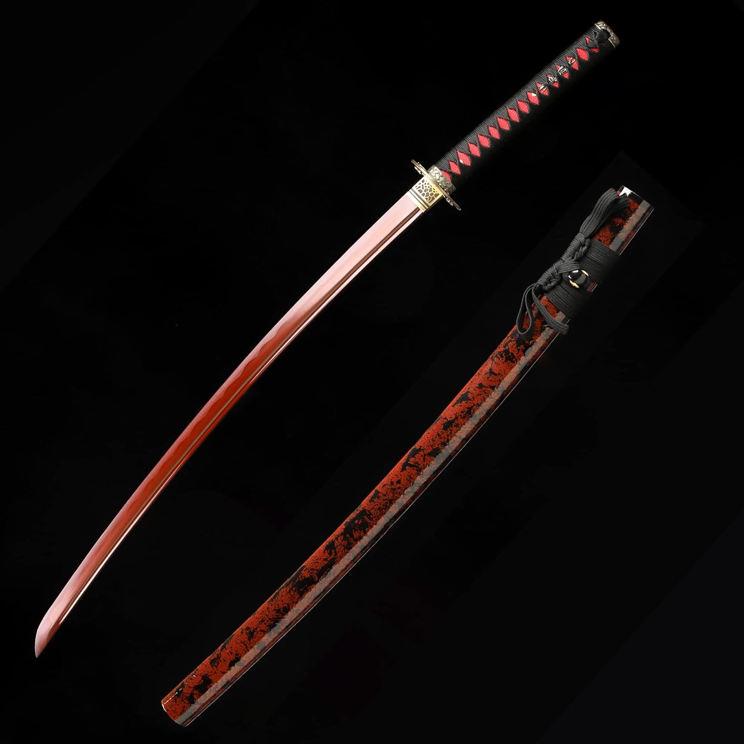 CHENGYING Katana Sword,Real 41 Inch 3.42 Pound Full Tang White Japanese Samurai Sword CY-2022ABUA-1,We Provide a Variety Katanas,Perfect for Gifts and Collections (1.White Samurai)