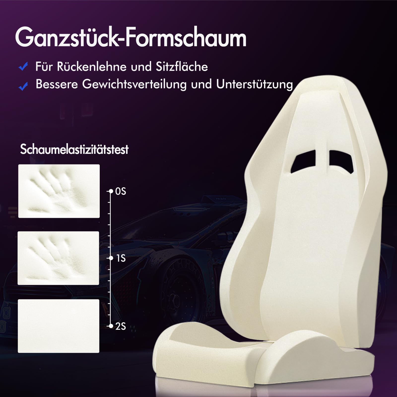 ALFORDSON Gaming Stuhl Massage Gamer Sessel, ergonomischer Bürostuhl, Schreibtischstuhl, Neigungswinkel 150°, höhenverstellbarer Computerstuhl, 180 kg bis, Einziehbare Fußstütze, PU-Leder, Grau