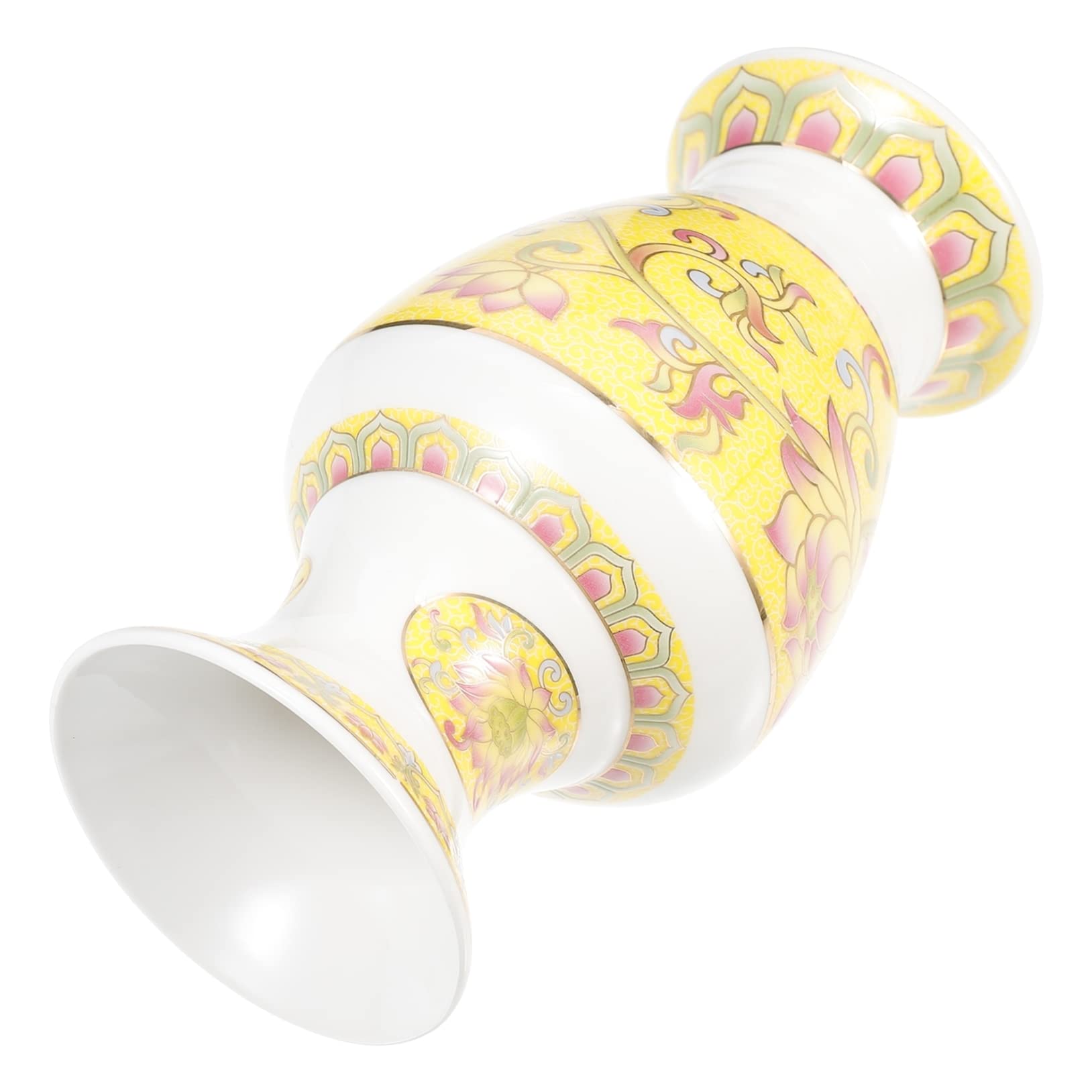 Vase céramique lotus Magiclulu, artisanat bouddhiste élégant pour salon raffiné