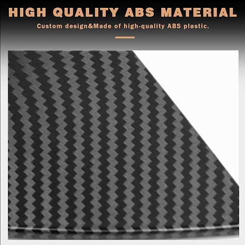 Miniatura 6 de BOYOUS 2 rejillas de ventilación trasera de ABS para Nissan Kicks 2018-2023 de fibra de carbono