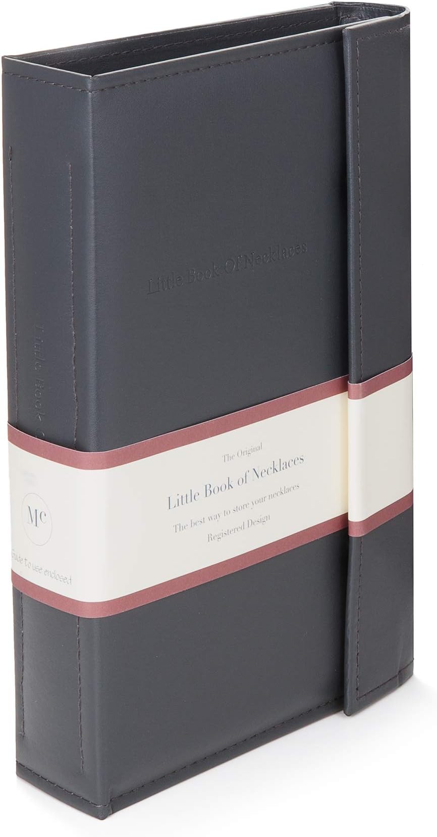 GREY - Little A Book for Keeping Your Necklaces Tangle and Safe!