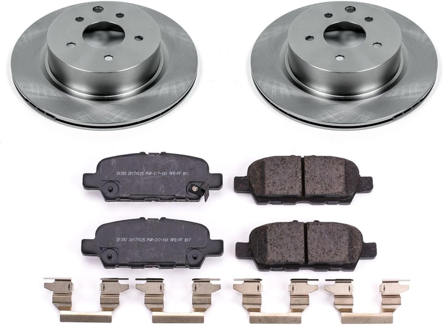 Power Stop KOE8062 Rear Stock Replacement Brake Kit For INFINITI EX35, INFINITI E, INFINITI, INFINITI QX50, Nissan 370Z, Nissan Maxima, Niss [Model Specific]