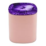 VTCTOASY Purple Jewelry Box Rotatable Earring Organizer Case Small 360°Rotating Jewelry Cases Travel Storage Boxes with 4-Layers for Ring Necklaces Makeup