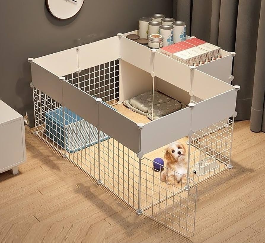 Amazon | 透明犬猫うさぎ バリアゲート ペットフェンス ペット